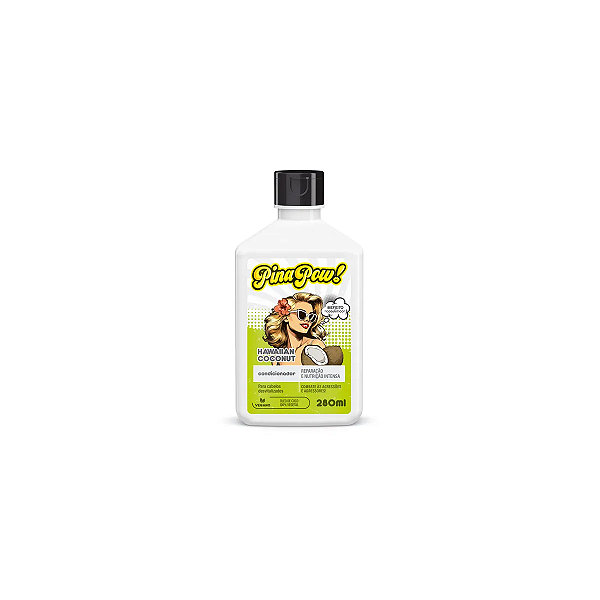Condicionador para cabelo Pinapow 280Ml Hawaiian Coconut