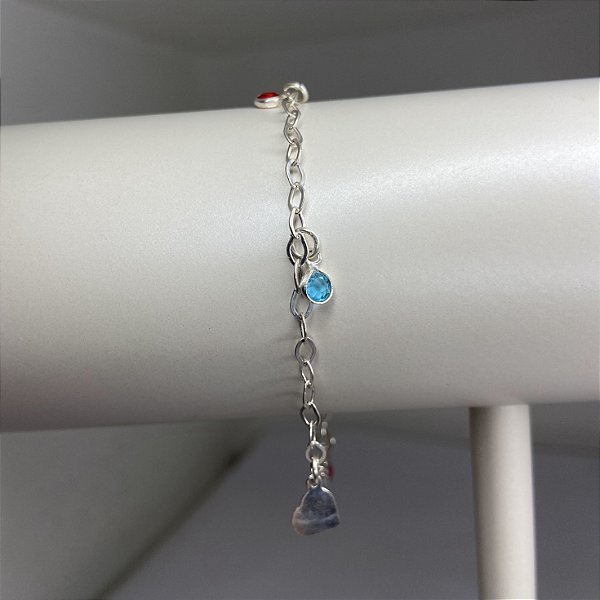 PULSEIRA COM PEDRAS COLORIDAS