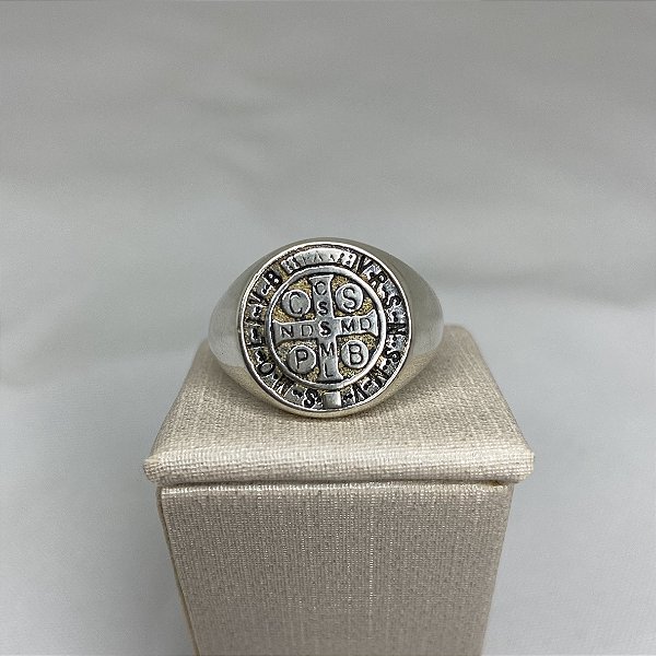 Anel Masculino Medalha São Bento