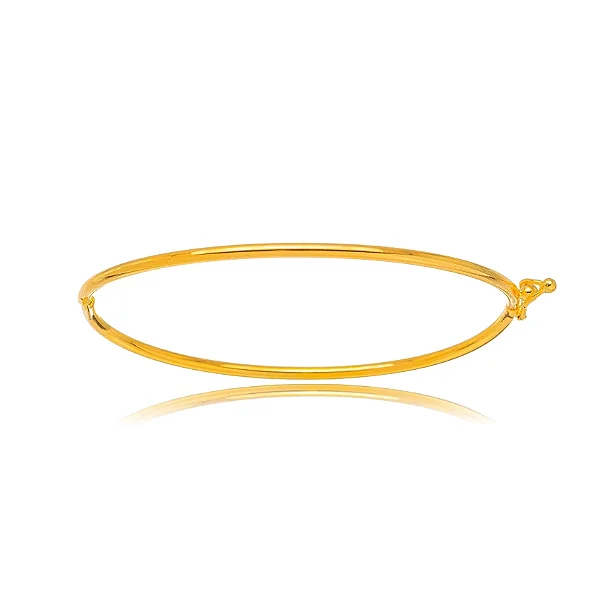 Bracelete Liso Banho de Ouro 18K