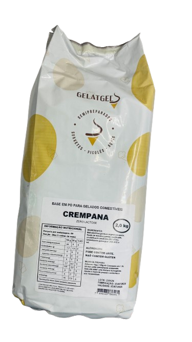 Crema Panna Gelatgel 2kg - Base Cremosa para Sorvetes e Sobremesas
