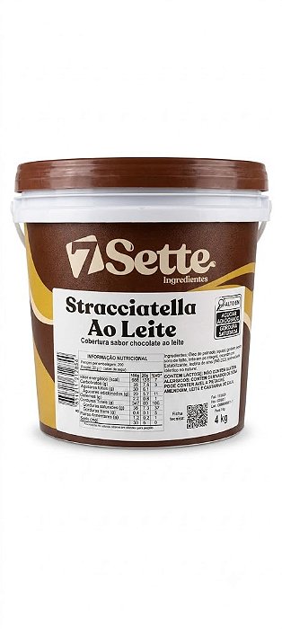 Cobertura Stracciatella ao Leite Sette 4kg