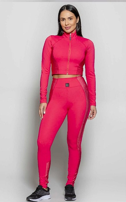 Legging com bolso Run More Rosa - M