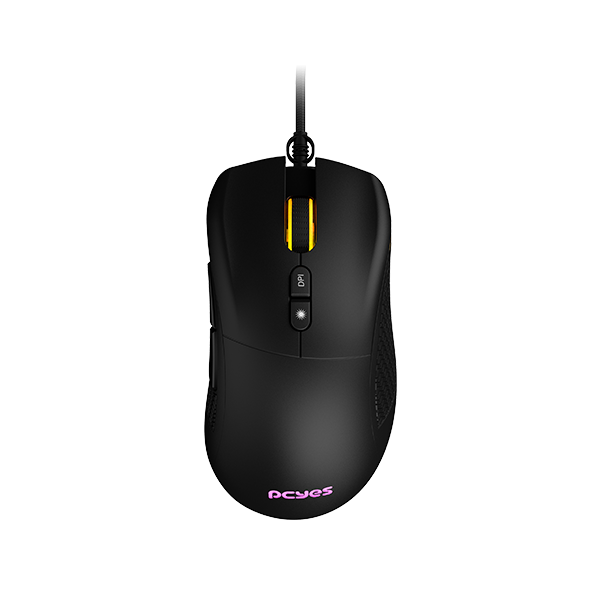 Mouse Gamer Pcyes Gaius - 12400 Dpi - Rgb - 6 Botões