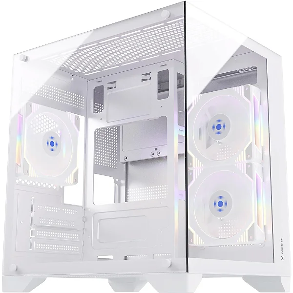 Gabinete Gamer Fortrek Clarity Micro ATX Vidro Temperado USB 3.0