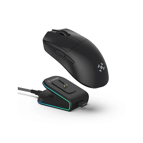 Mouse Wireless com Dock de Carregamento Magnético Fortrek Loyal