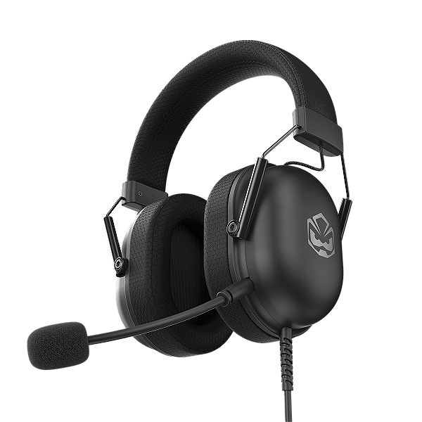 Headset Gamer Pcyes Kamar Black Vulcan, Usb, Driver 50Mm, Microfone Destacável