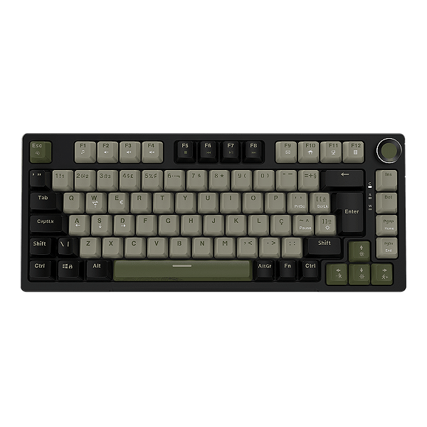 Teclado Mecânico PCYes Arkeum 75% ABNT2 - Cammo Edition - Switch Red ou Blue
