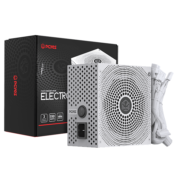 Fonte Gamer PCYES Electro V2 White Ghost 80 Plus Bronze