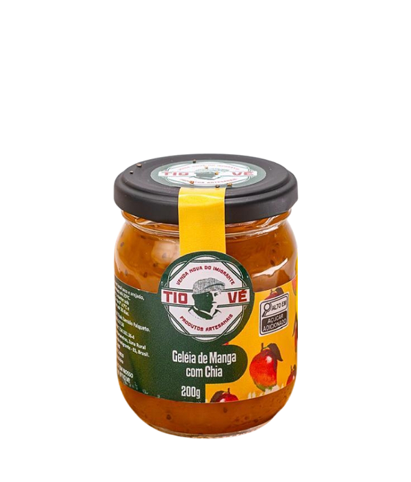 Geleia Artesanal de Manga e Chia Tio Vé 200g