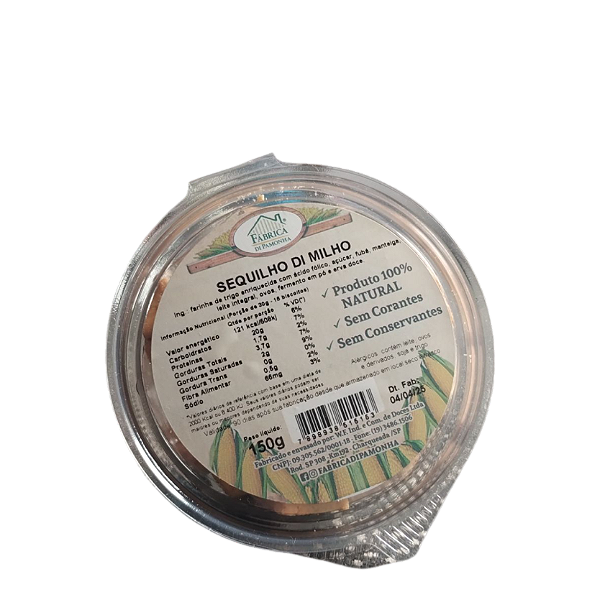 Sequilho de Milho 100% Natural e Sem Conservantes 150g
