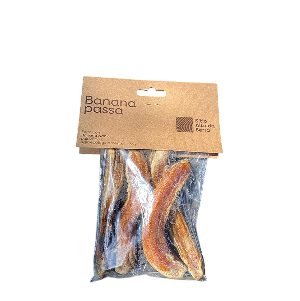 Snack de Banana Passa 100% Natural 100g