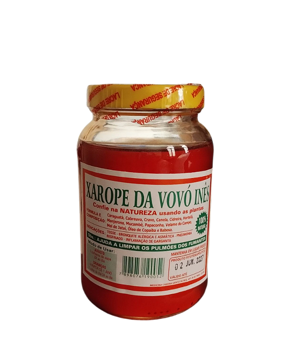 Xarope 100% Natural Fitoterapêutico da Vovó Inês 900g