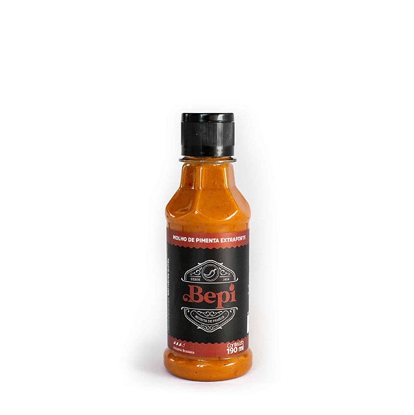 Molho de Pimenta Extra Forte Artesanal 190ml