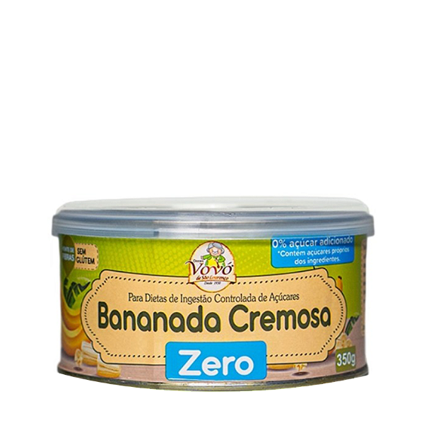 Bananada Cremosa Zero Açúcar 350g