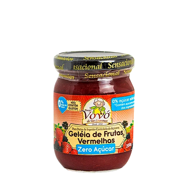Geleia de Frutas Vermelhas Zero Açúcar 200g