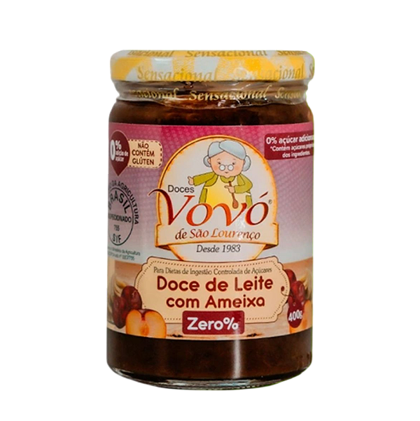 Doce de Leite Cremoso com Ameixas Zero Açúcar 400g
