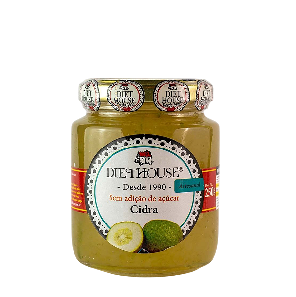 Doce de Cidra em Calda Artesanal Zero Açúcar 250g