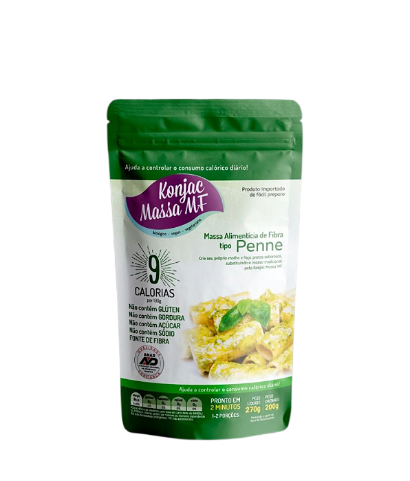Penne Konjac Massa MF Baixo em Calorias 270g