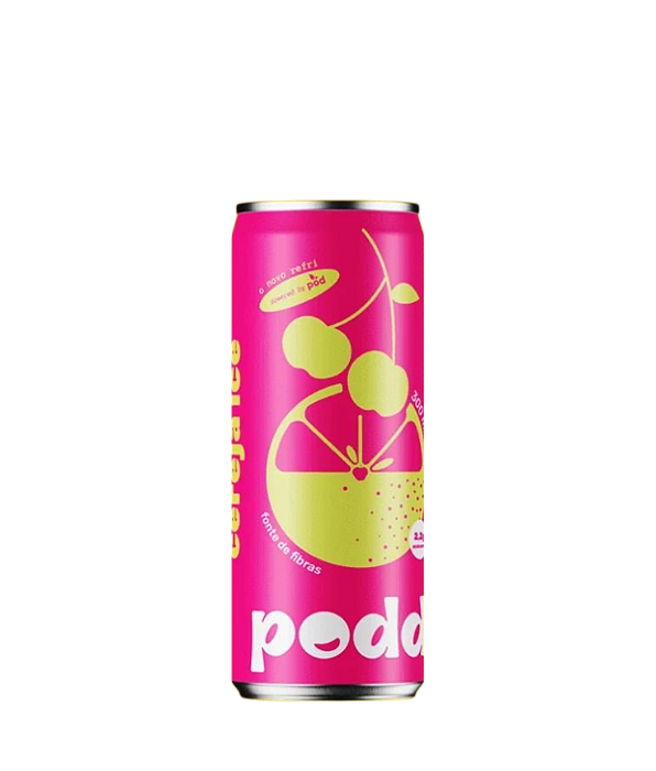 Refrigerante Poddi Cereja Ice 100% Natural Sem Açúcar 310ml