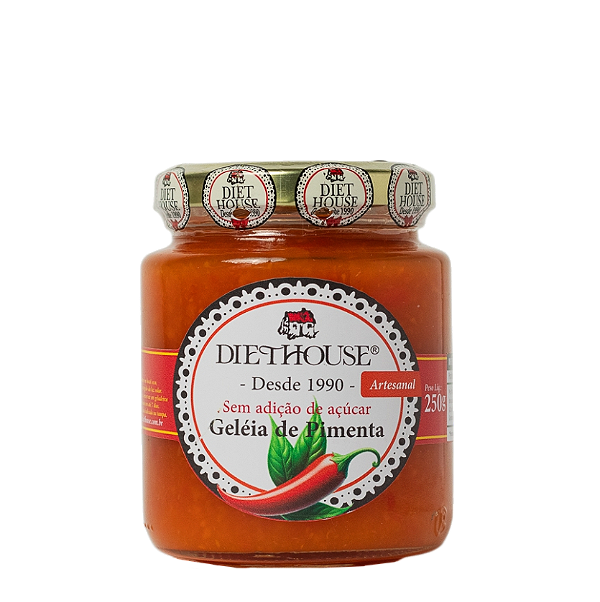 Geleia Artesanal de Pimenta Zero Açúcar 250g