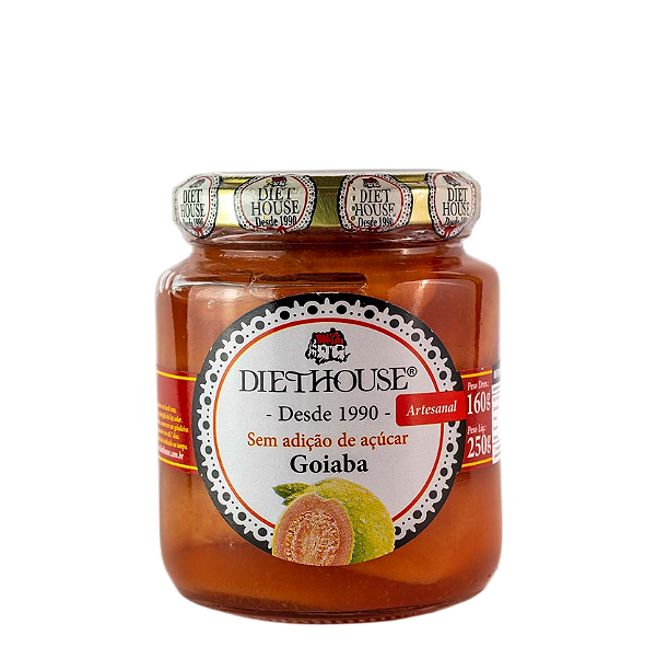 Doce Artesanal de Goiaba em Calda Zero Açúcar 250g