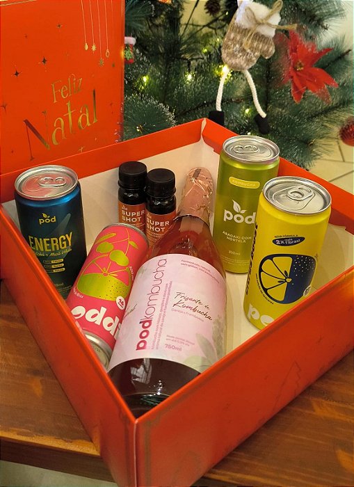 Kit de Natal para Presentear: Fitness - Zero Álcool - Zero Açúcar