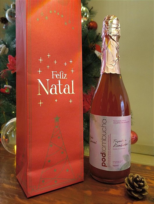 Kit de Natal para Presentear: Espumante Zero Álcool