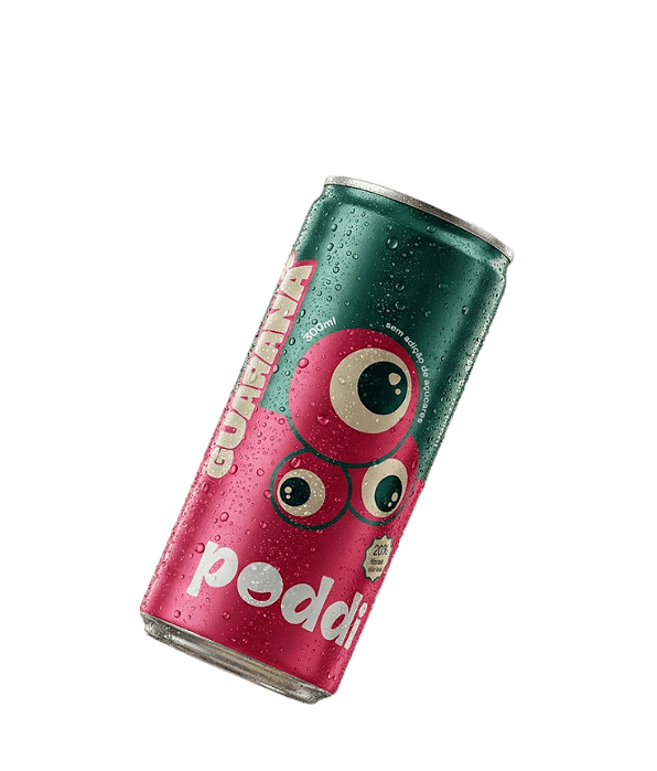 Refrigerante Poddi Guaraná 100% Natural Sem Açúcar 310ml
