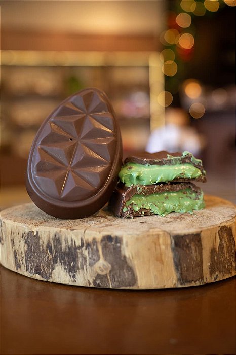 Ovo de Páscoa Trufado Creme de Pistache Zero Açúcar 200g