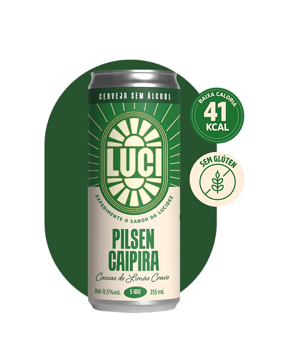 Cerveja Pilsen Caipira Luci 355ml