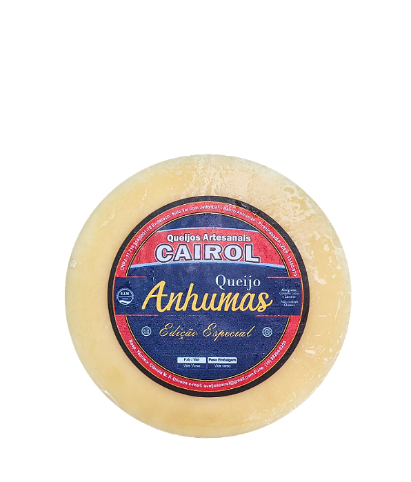 Queijo Anhumas Artesanal Peça 1 Kg