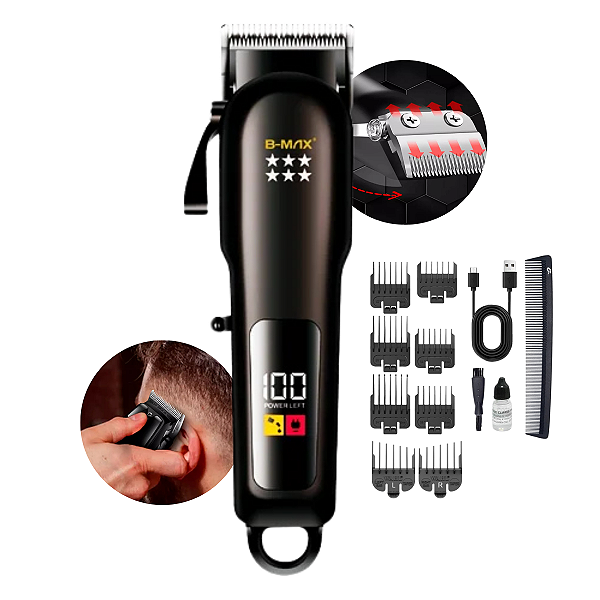 Maquininha de Cortar Cabelo Barbeador Aparador - Bivolt