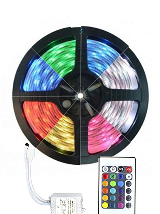 FITA LED RGB 5050 C/CONTROLE 5M