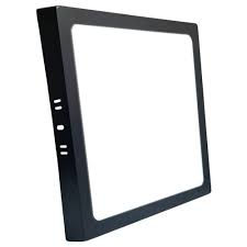 LUMINARIA LED SOBREPOR QUADRADA PRETO 24W 6500K REF 5434-MAXXY