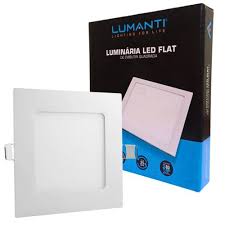 LUMINARIA LED EMBUTIR QUADRADA 6W 6500K-LUMANTI