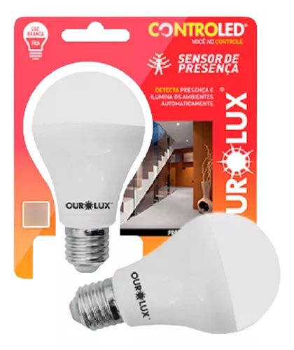 LAMPADA CONTROLED 9W SENSOR DE PRESENCA 6500K REF 20510-