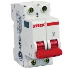 DISJUNTOR BIPOLAR 25A CURVA C 3KA REF SDD62C25-STECK