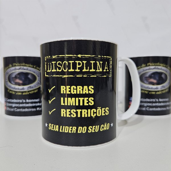 Caneca Plástico Disciplina