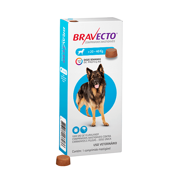 Bravecto para Cães de 20 a 40 Kg