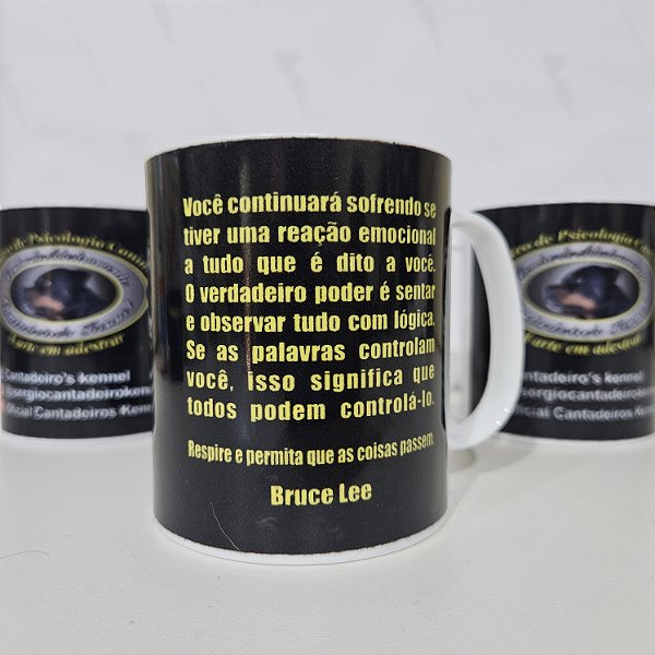 Caneca Plástico Bruce Lee