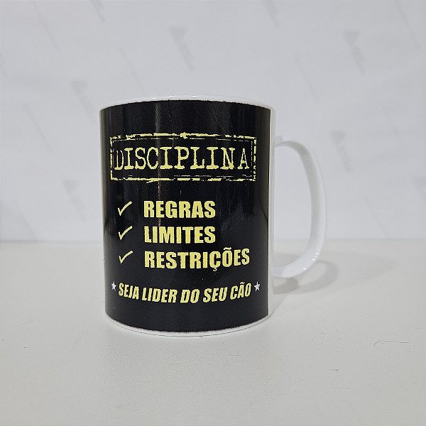 Caneca Porcelana Disciplina
