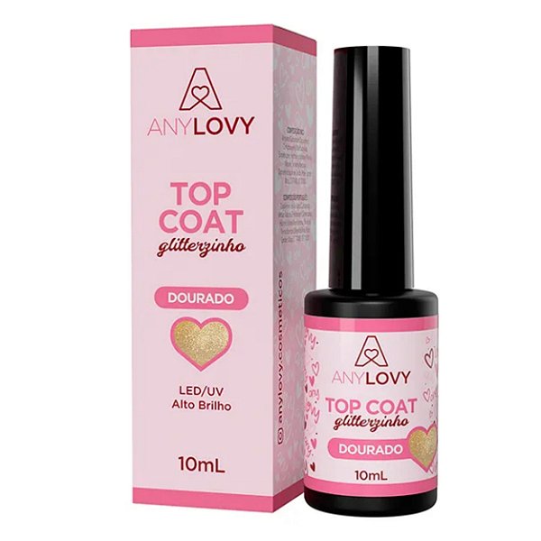 Top Coat Dourado Anylovy 9gr