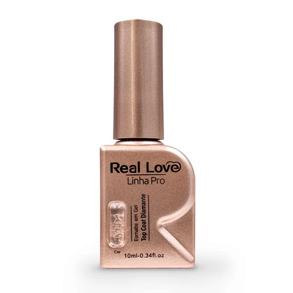 Top Coat Diamante Linha Pro Real Love 10ml