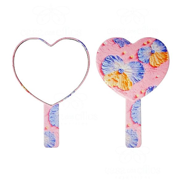 Espelho de Mão Coração