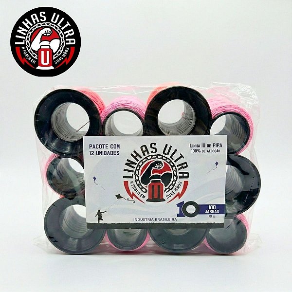 Linha De Pipa Colorida 100 Jardas Unidade - Linhas Ultra