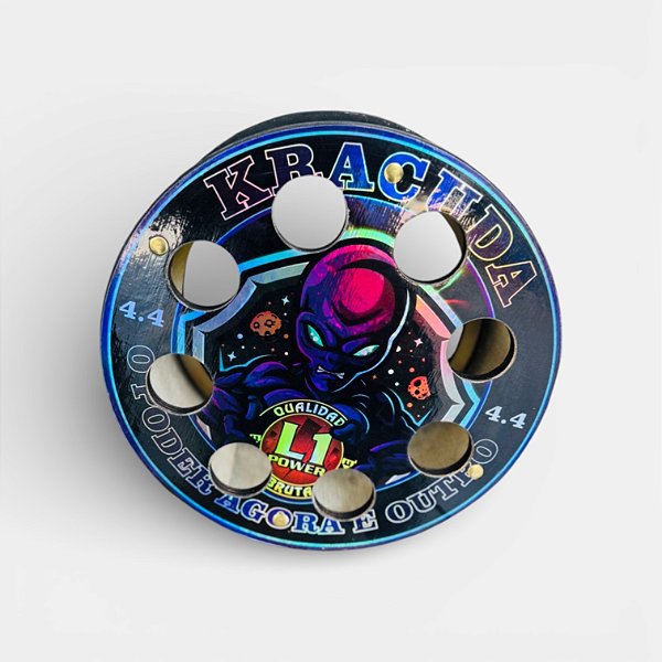 Carretilha para Pipa de Madeira 11" (27 cm) Destravada com Rolamento