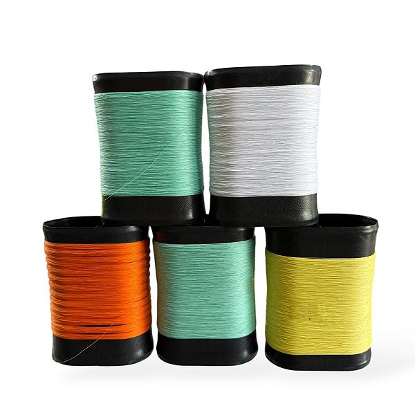 Kit De Pipa Porta Linha Médio Oval e Linha Fio 10 Vera Cruz 500 Jardas