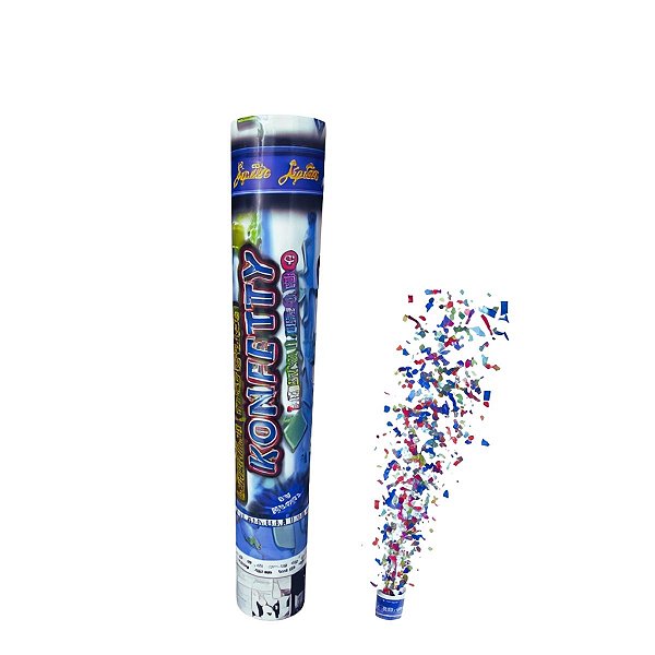 Lança Confete Colorido Metalizado