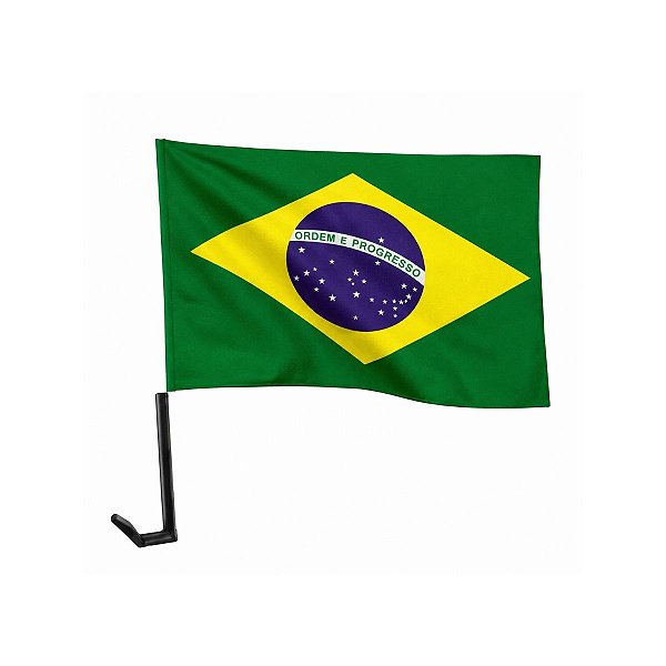 Bandeira Do Brasil Com Haste Para Carro